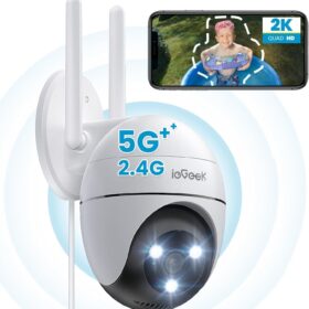 ieGeek ZS-GQ2 PTZ Überwachungskamera 360° WLAN 2K 5GHz Außen