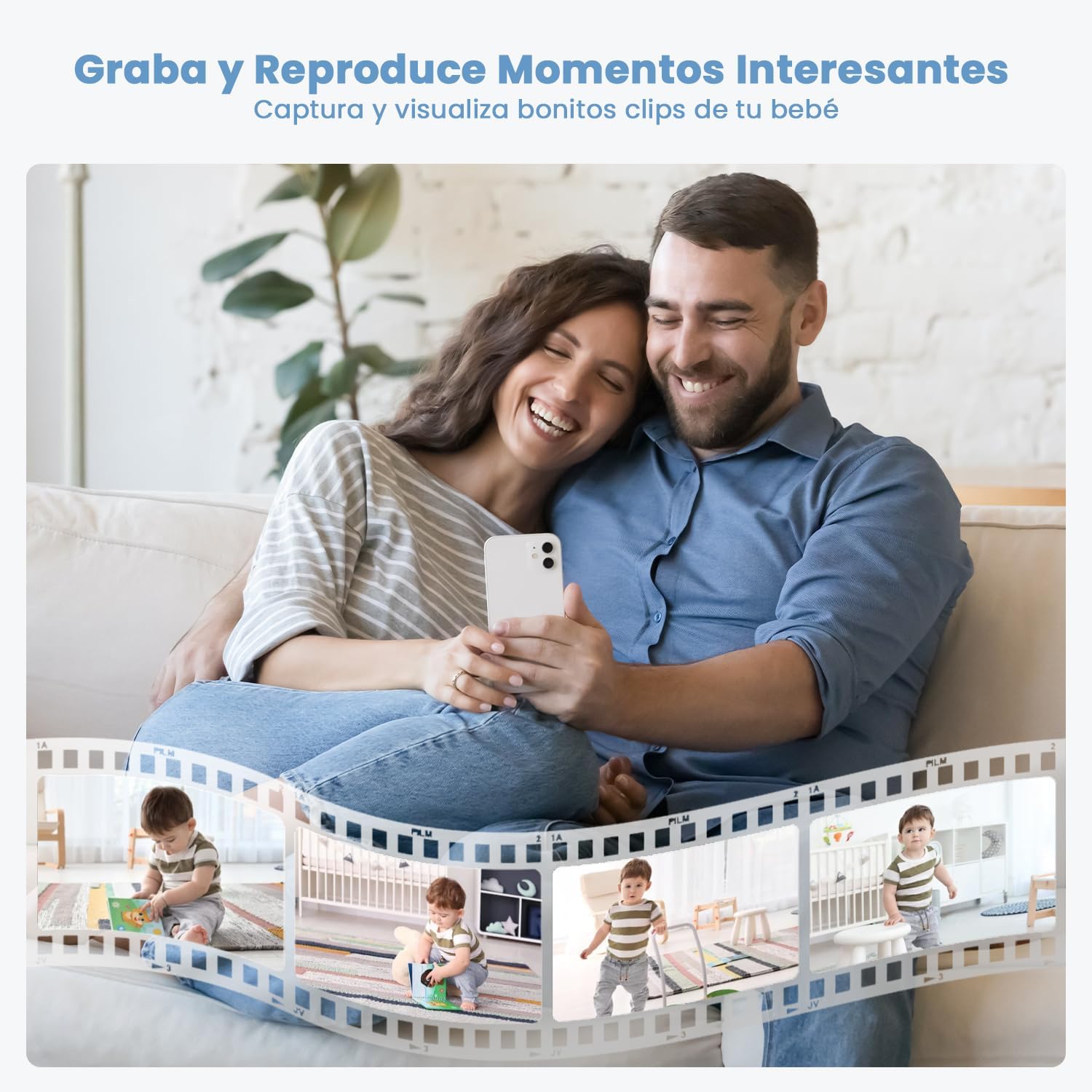 ieGeek Babyphone 2K mit 5" Monitor & 360° Verfolgung – Bild 3