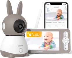 ieGeek Babyphone 2K mit 5" Monitor & 360° Verfolgung